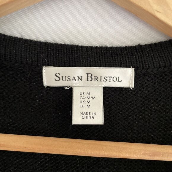 VTG Susan Bristol Christmas Holiday Vest Red Cardinals Birds Sequins Poinsettia - Picture 5 of 8